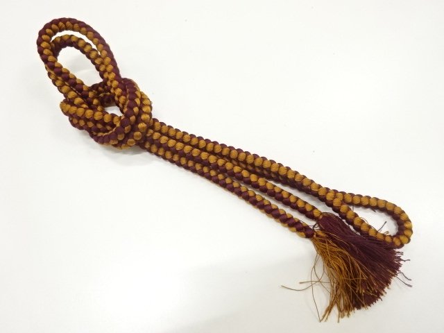 JAPANESE KIMONO / HAND-TIED OBIJIME